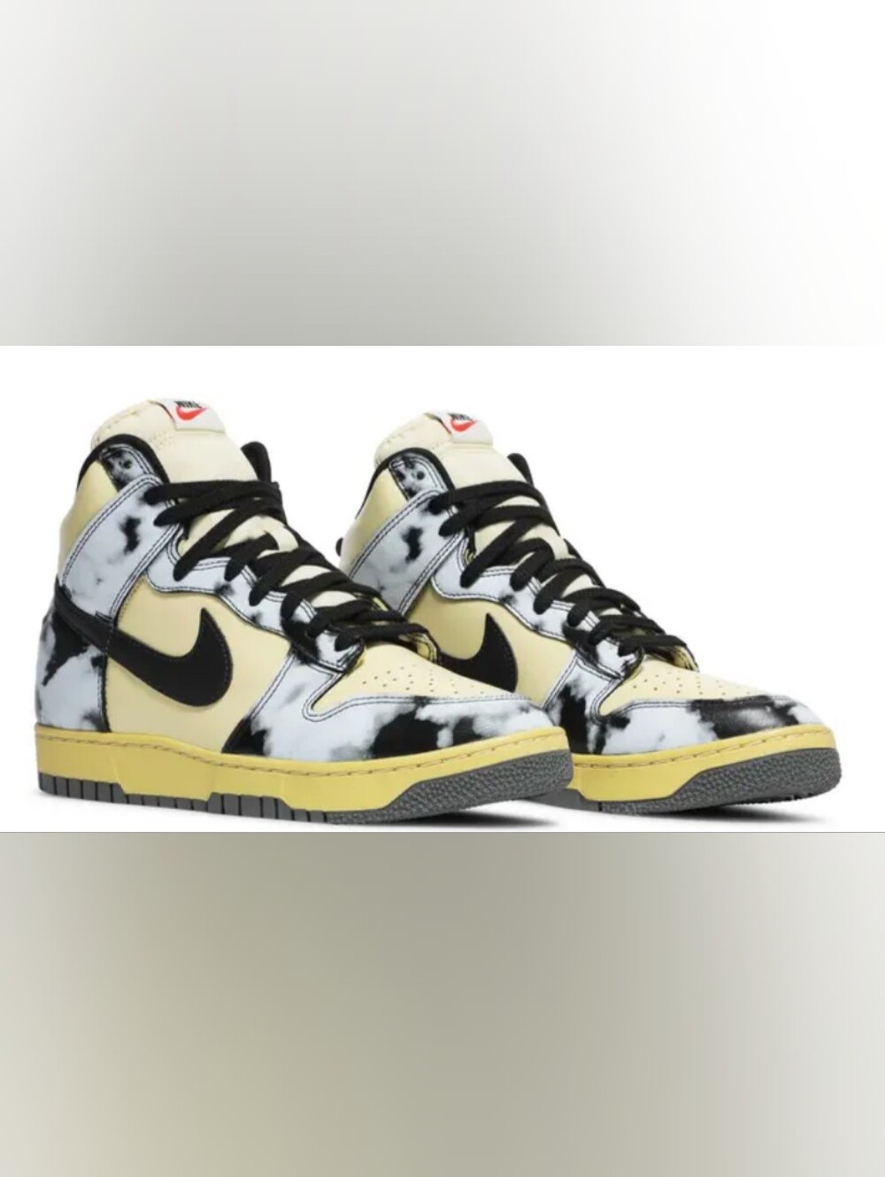 Nike Dunk High 1985 'Black Acid Wash' Low-Top Sneakers Size 8